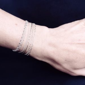 Silver welded bracelet