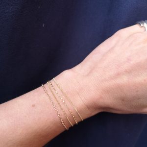 Gold welded bracelet
